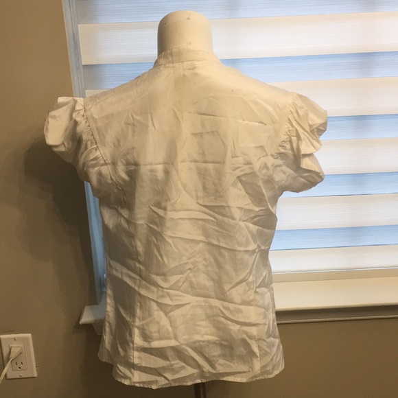 Kenar white button up NWT top size medium - Picture 4 of 5